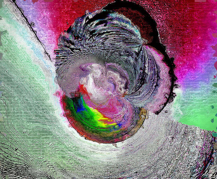 Corpuscle.jpg : As Recent As... : American artist digital invention archival artifact color print image emerging capture creative convergent transparency universe dream history painter Hybrid exhibition