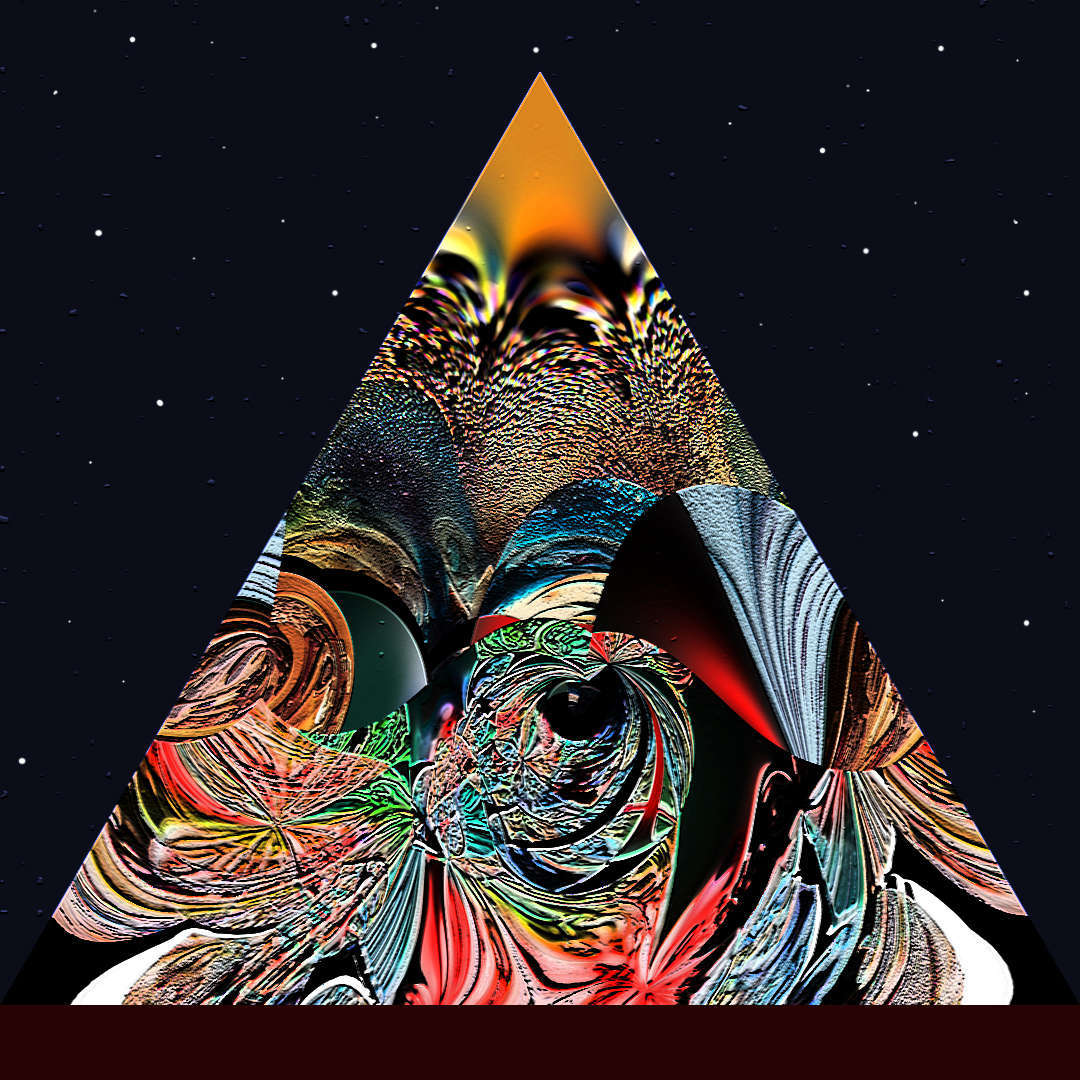 Triangle-1.jpg : Section 4 : American artist digital invention archival artifact color print image emerging capture creative convergent transparency universe dream history painter Hybrid exhibition