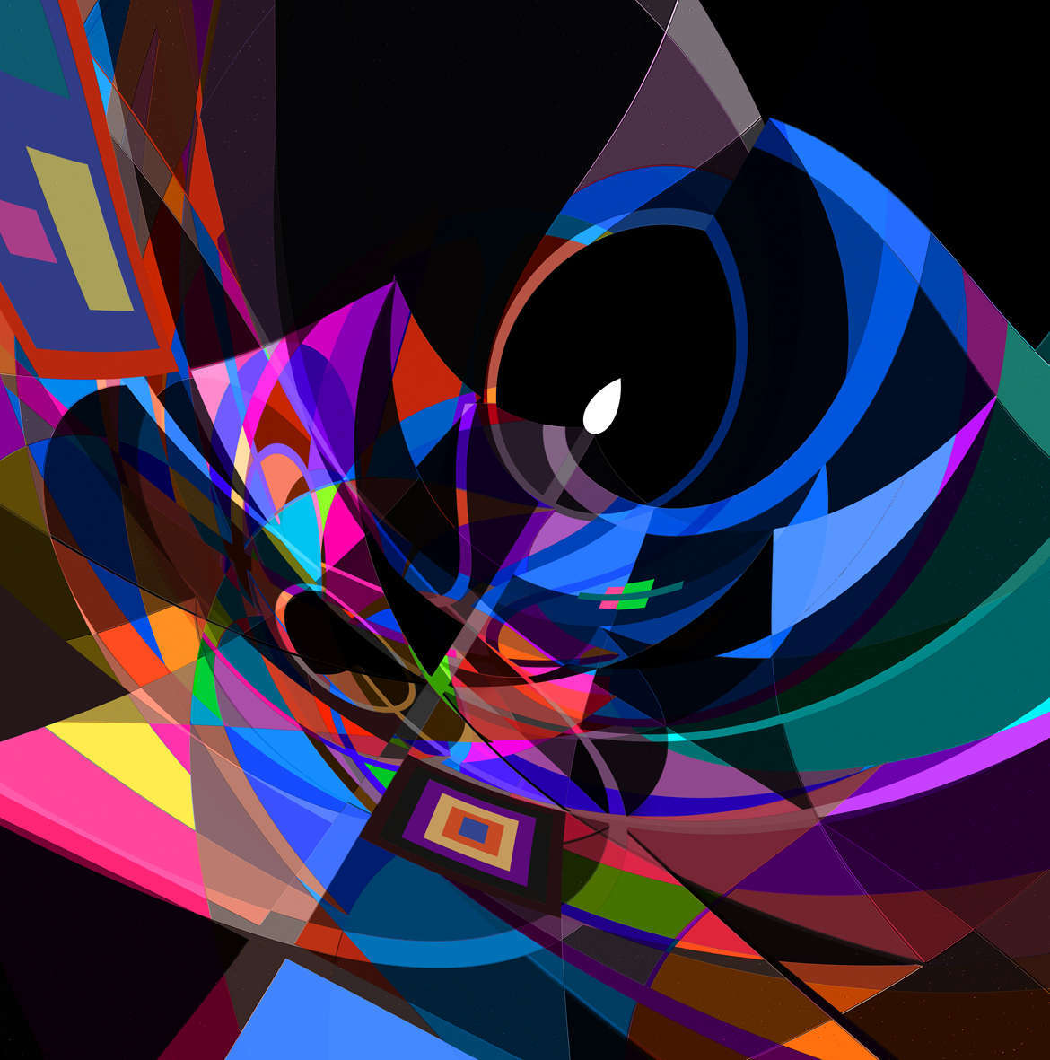 Alien_Flying_His_Craft.jpg : Section 3 : American artist digital invention archival artifact color print image emerging capture creative convergent transparency universe dream history painter Hybrid exhibition