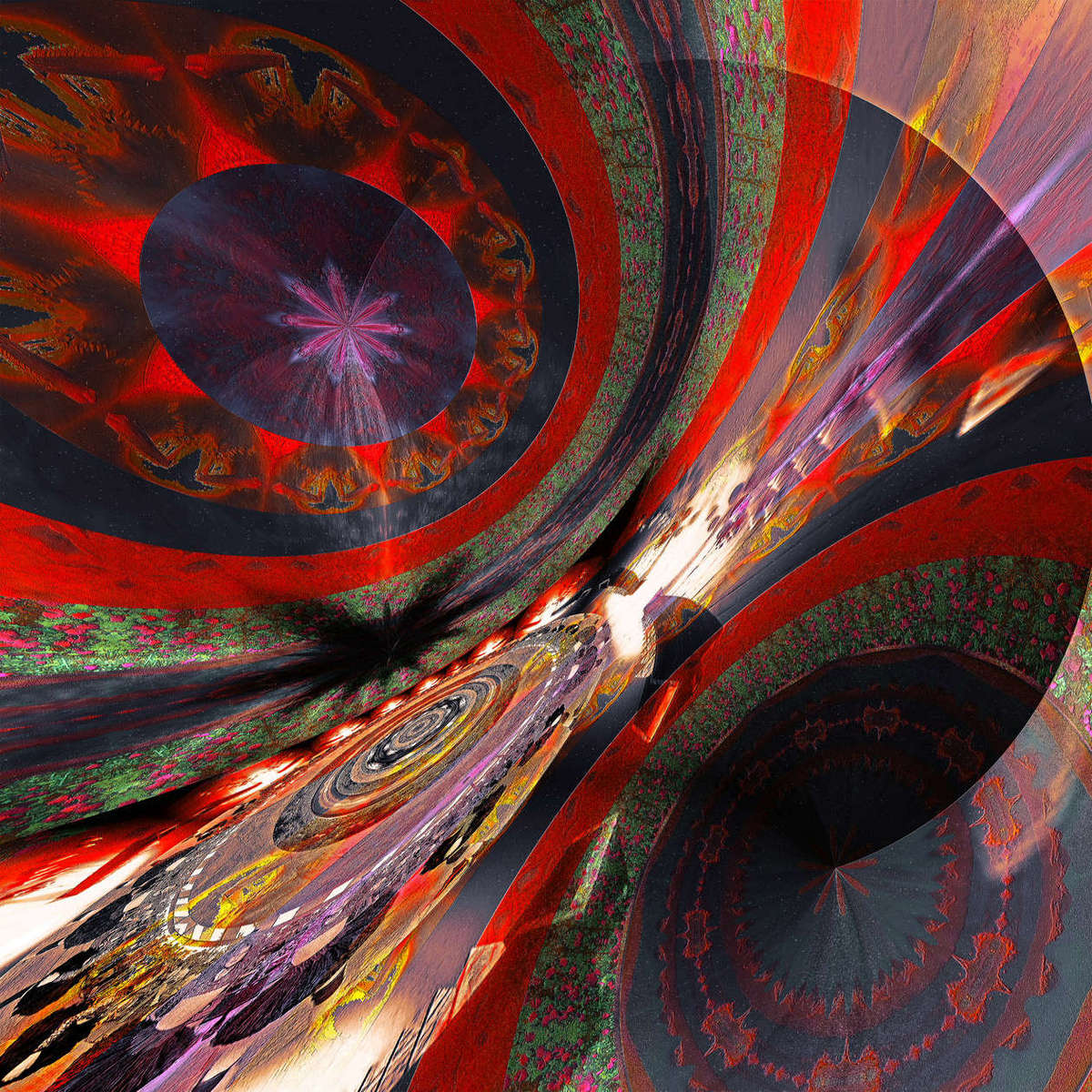 CollidingGalaxies.jpg : Section 3 : American artist digital invention archival artifact color print image emerging capture creative convergent transparency universe dream history painter Hybrid exhibition