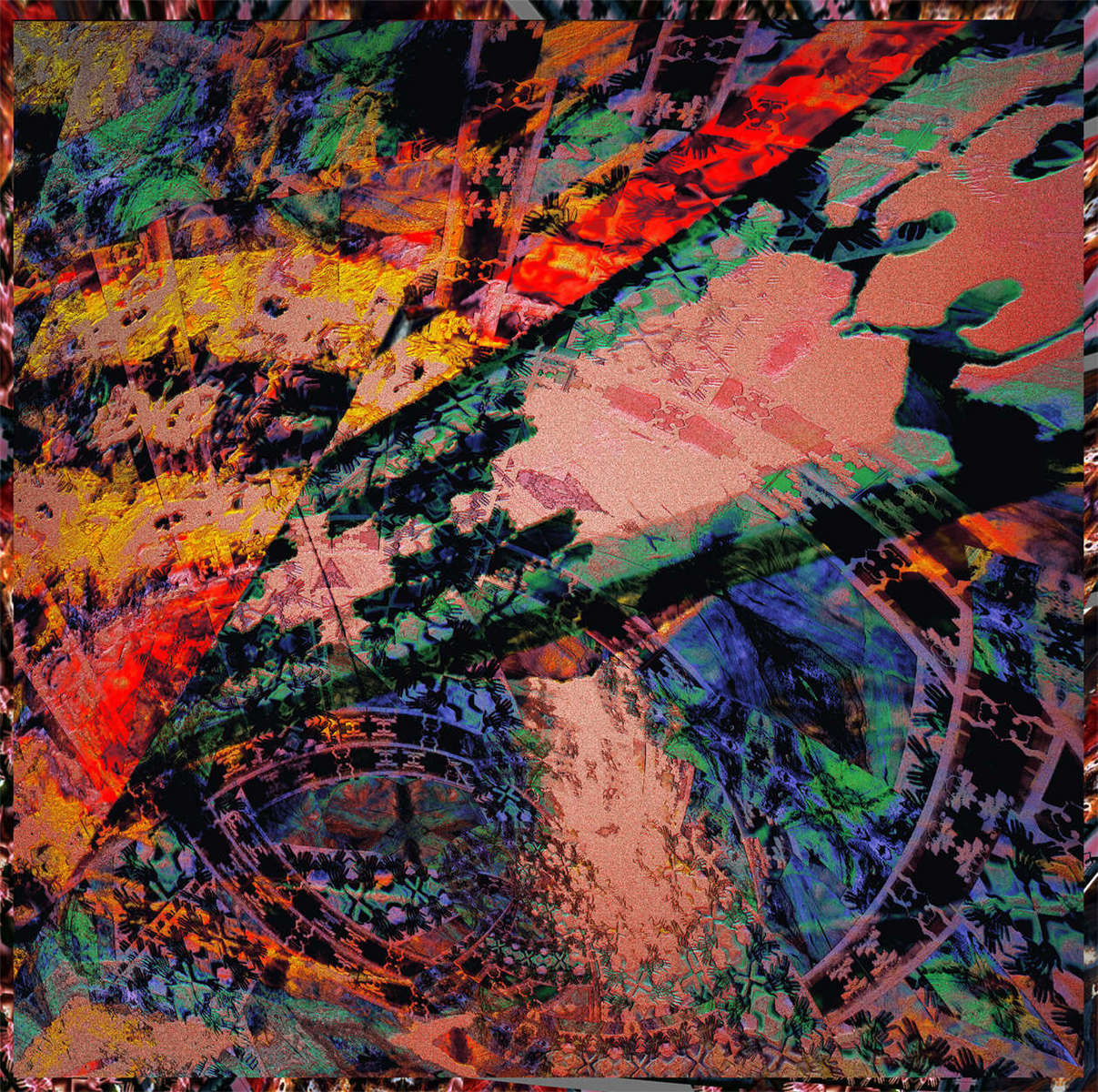 PeaceBeWithYouToo.jpg : Section 3 : American artist digital invention archival artifact color print image emerging capture creative convergent transparency universe dream history painter Hybrid exhibition
