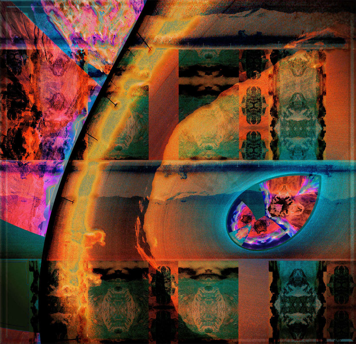 Transit_Tube.jpg : Section 3 : American artist digital invention archival artifact color print image emerging capture creative convergent transparency universe dream history painter Hybrid exhibition