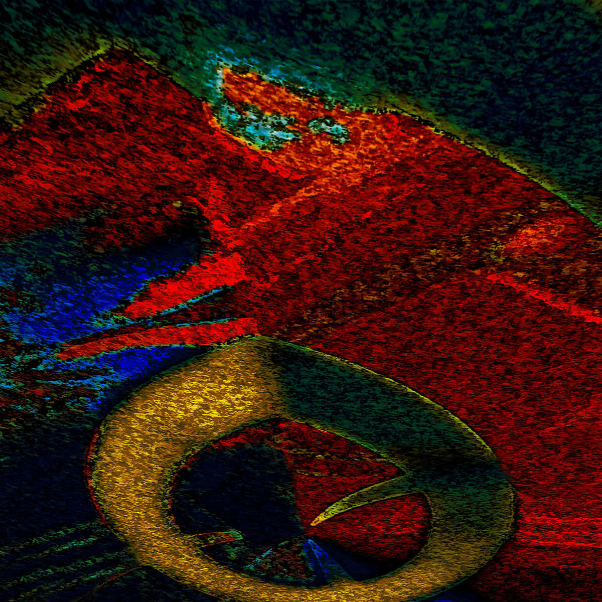 DogEatsWorld.jpg : Section 3 : American artist digital invention archival artifact color print image emerging capture creative convergent transparency universe dream history painter Hybrid exhibition