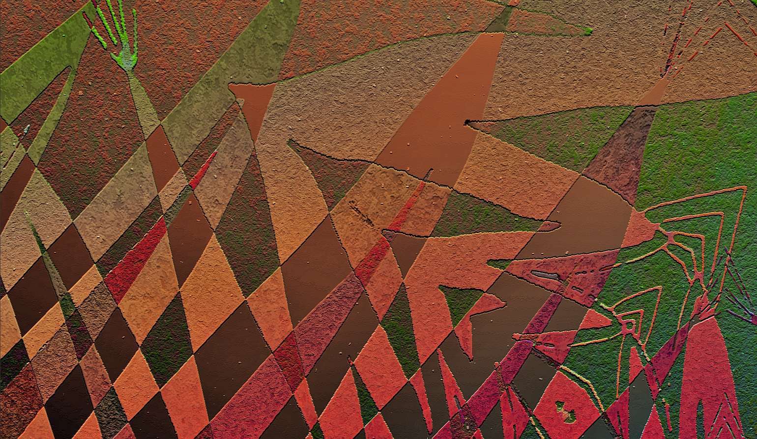 DetailofBeforeMidnightSun.jpg : Section 2 : American artist digital invention archival artifact color print image emerging capture creative convergent transparency universe dream history painter Hybrid exhibition