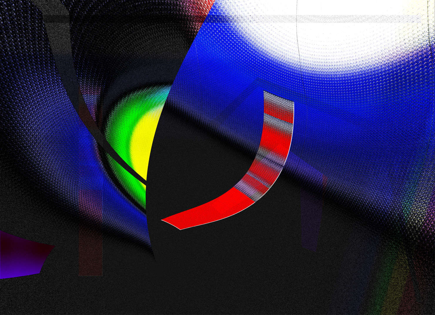 PlayingGlassFibers.jpg : Section 2 : American artist digital invention archival artifact color print image emerging capture creative convergent transparency universe dream history painter Hybrid exhibition