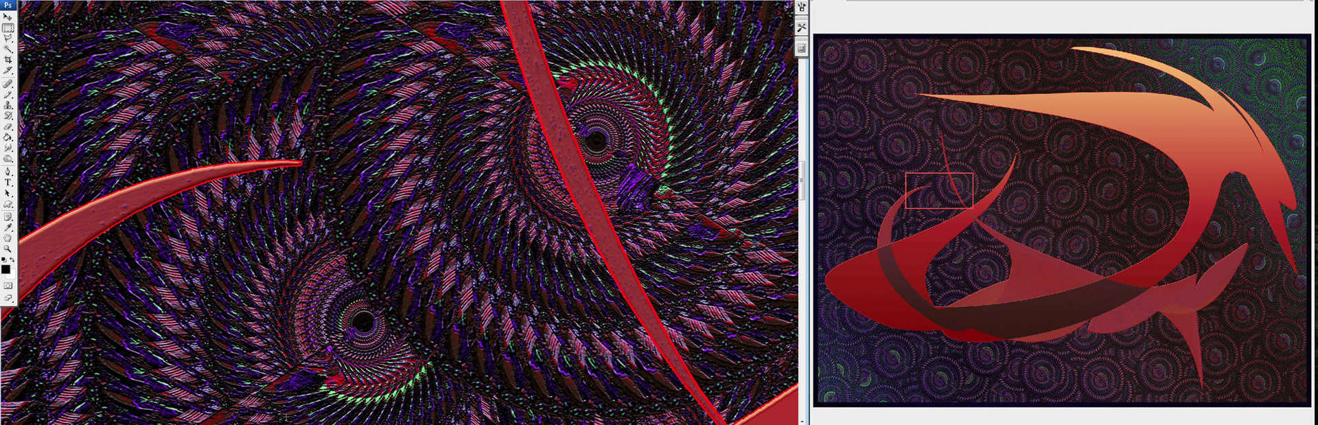 Symbiont_In_The_Ozone-100-PC-Detai-sml.jpg : Section 2 : American artist digital invention archival artifact color print image emerging capture creative convergent transparency universe dream history painter Hybrid exhibition