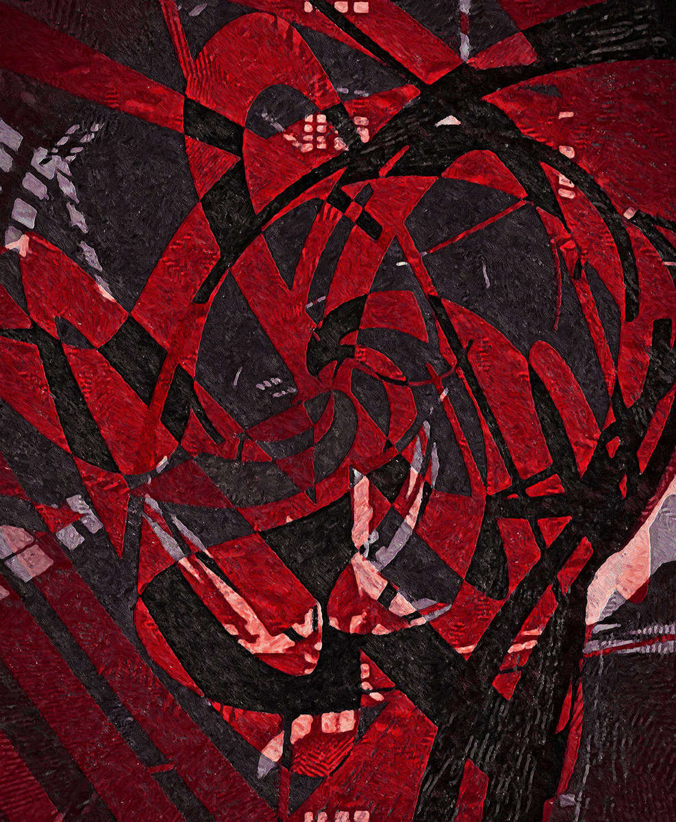 Black-White-Red-All-Over.jpg : Section 2 : American artist digital invention archival artifact color print image emerging capture creative convergent transparency universe dream history painter Hybrid exhibition
