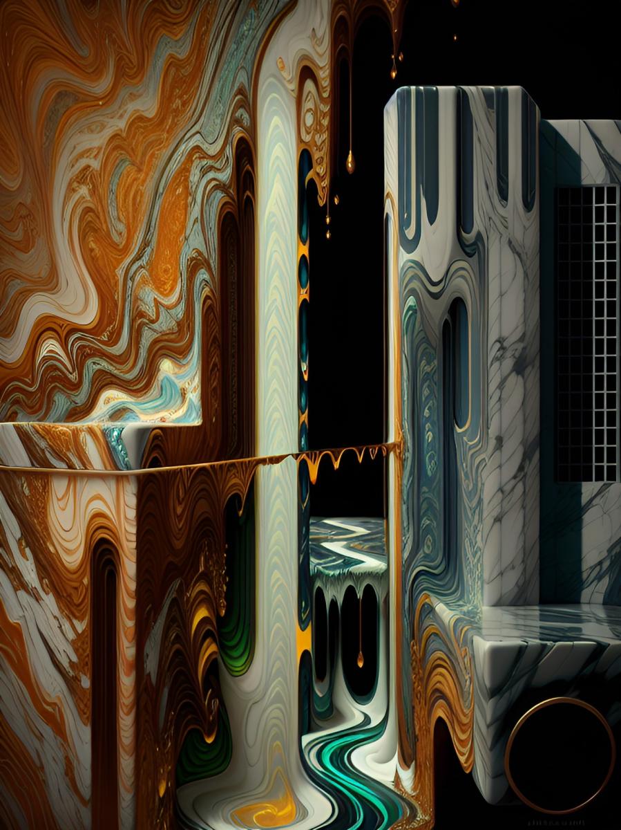 A.I. Generated Image from Original BMM Digital Artifact & Copyrighted 2023 Brad Michael Moore : A.I. Generated Images (BMM Source Files) : American artist digital invention archival artifact color print image emerging capture creative convergent transparency universe dream history painter Hybrid exhibition