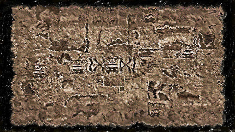 "One BC" : Digital Parchment : American artist digital invention archival artifact color print image emerging capture creative convergent transparency universe dream history painter Hybrid exhibition