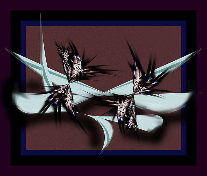 "Black Angel Digifish and Waterlilies" © 2010 Brad Michael Moore : Digital Artifacts 2 : American artist digital invention archival artifact color print image emerging capture creative convergent transparency universe dream history painter Hybrid exhibition