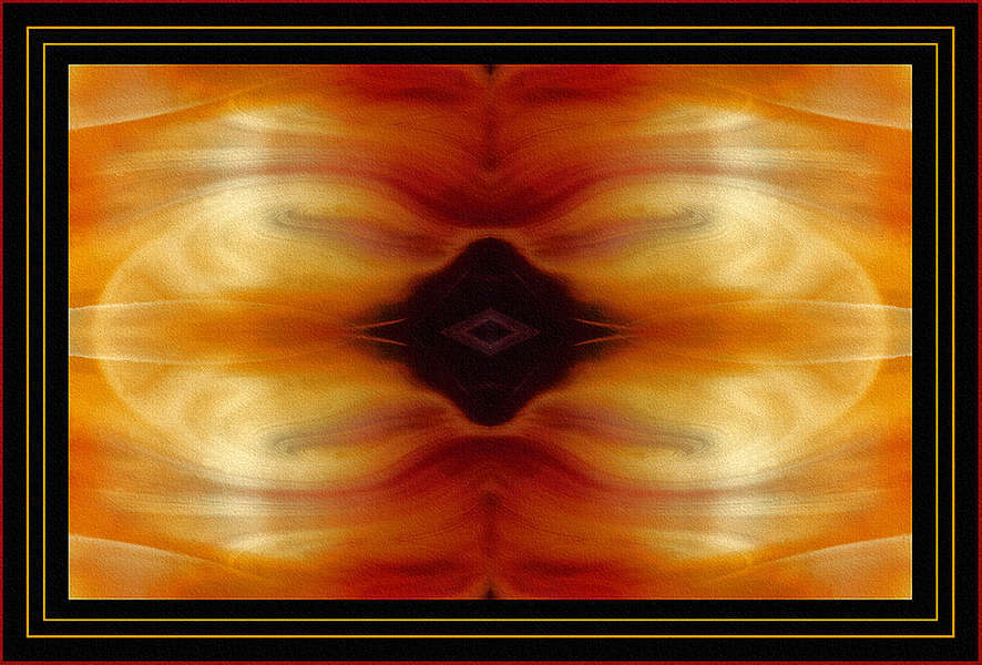 "Flaming Vit"  © 1987 Brad Michael Moore : MayoBravo PaintedGlass DigitalDream : American artist digital invention archival artifact color print image emerging capture creative convergent transparency universe dream history painter Hybrid exhibition