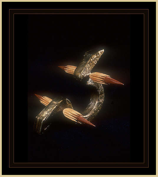 "Alpha Omega" : Sculpture Stuff : American artist digital invention archival artifact color print image emerging capture creative convergent transparency universe dream history painter Hybrid exhibition
