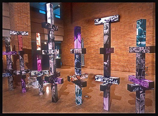 "Family Trees" : Sculpture Stuff : American artist digital invention archival artifact color print image emerging capture creative convergent transparency universe dream history painter Hybrid exhibition