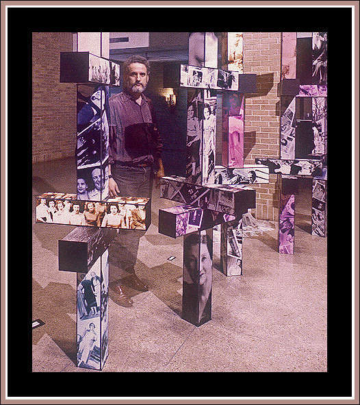 "Family Trees & Me" : Sculpture Stuff : American artist digital invention archival artifact color print image emerging capture creative convergent transparency universe dream history painter Hybrid exhibition